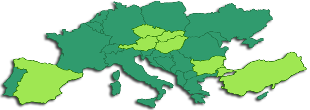 mapa Európy